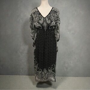 Kimono Bandana Print Dress